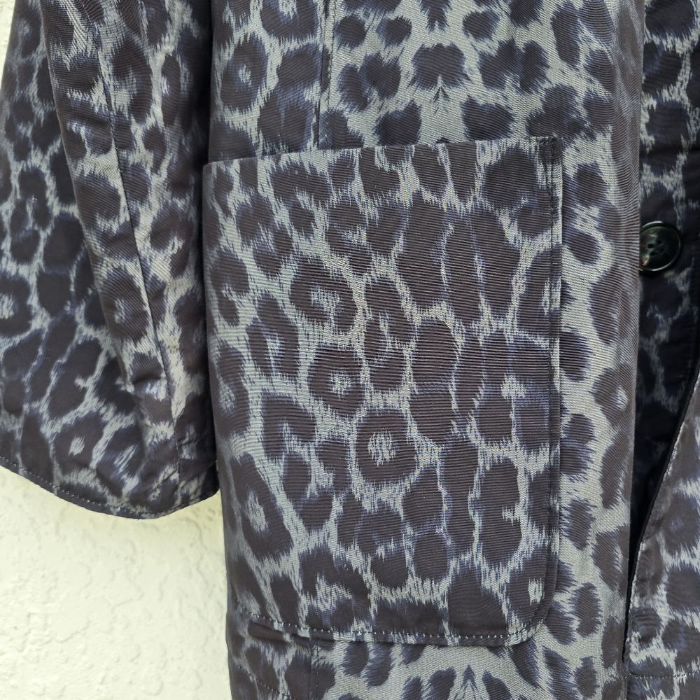 Chic Reversible Leopard Print & Solid Black Jacket - image 2